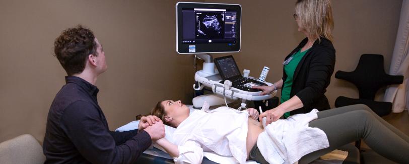 Woman getting OB GYN Prenatal care, in Vermillion SD